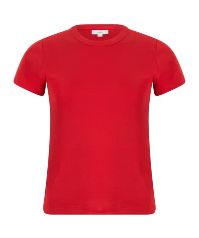Vince Slim Fit Crew Neck T-shirt In Red