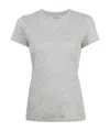 Vince Essential Crewneck Pima Cotton T-shirt In White