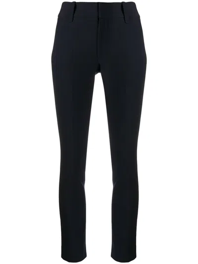 Vince Slim-fit Cropped Chinos In Blue