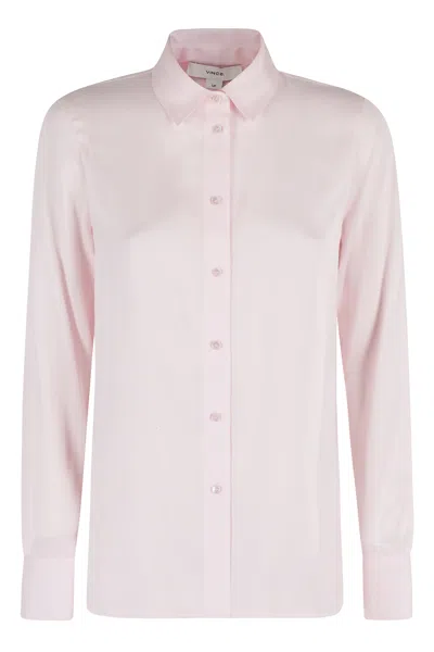 Vince Long-sleeved Shirt In Pink