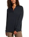 Vince Slim Fitted Blouse In Blue
