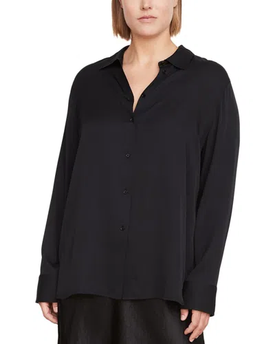 Vince Slim Fitted Blouse In Black