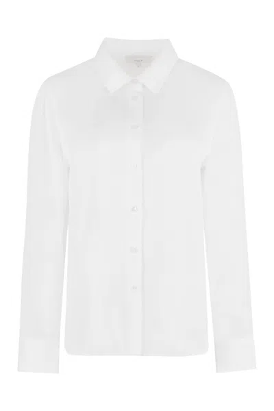Vince Slim Fitted Blouse In White