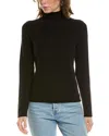 Vince Weekend Turtleneck Sweater In Black