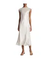 Vince Chiffon Layered Slip Dress In White