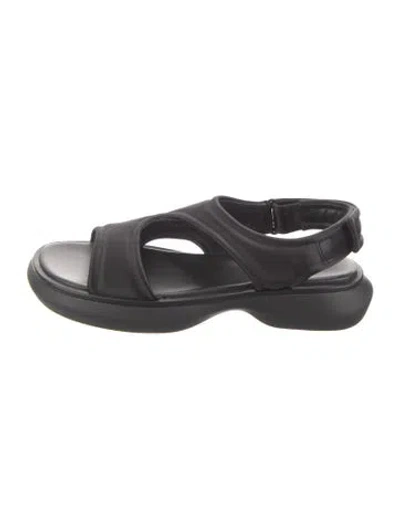 Pre-owned Vince Slingback Sandals In Black