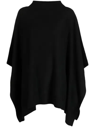 Vince Slit-sleeve Cashmere Jumper In Black