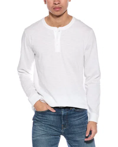 Vince Slub Henley In White
