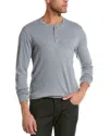 Vince Slub Henley In Blue Spruce