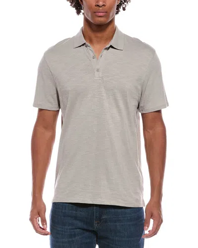 Vince Slub Polo Shirt In Neutral