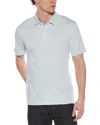 Vince Birdseye Wool-blend Polo Shirt In Blue