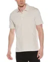 Vince Slub Polo Shirt In Brown
