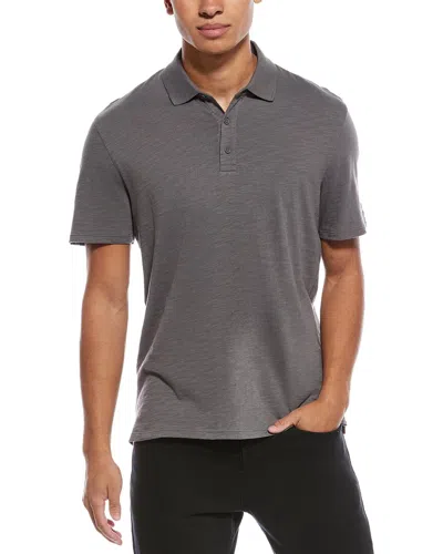 Vince Slub Polo Shirt In Multi