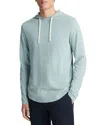 Vince Slub Popover Hoodie In Ceramic Blue