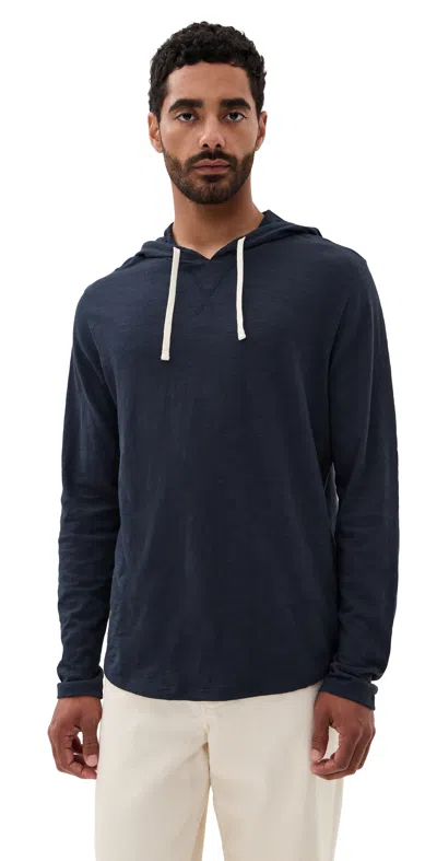 Vince Slub Popover Hoodie Coastal Blue