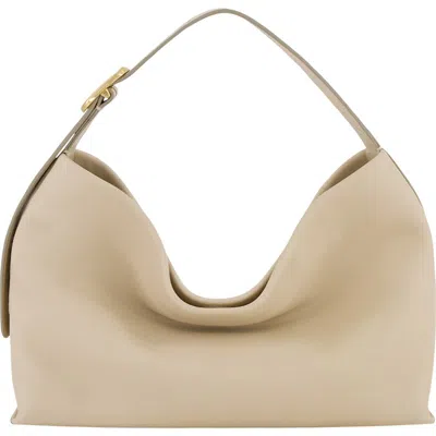 Vince Small Plonge Vivian Leather Hobo Bag In Neutral
