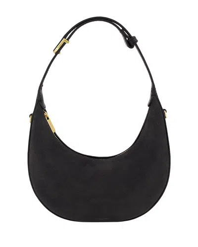 Vince Small Suede Hobo Bag In Red