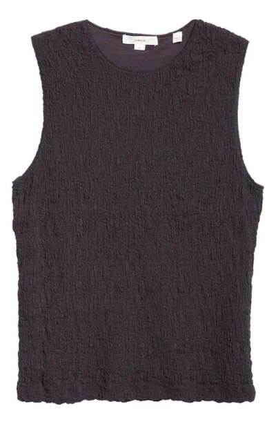 Vince Smocked Sleeveless Top In Coastal