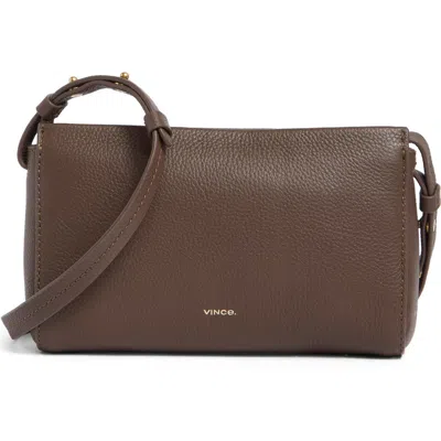 Vince Smyrna Pebbled Leather Wallet On A Strap In Date