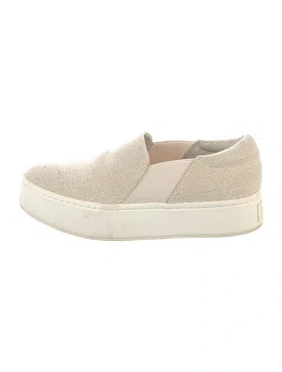 Pre-owned Vince Sneakers In Neutral