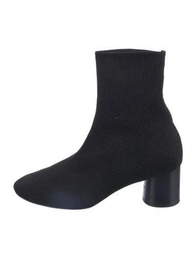 Pre-owned Vince Sock Boots In Black