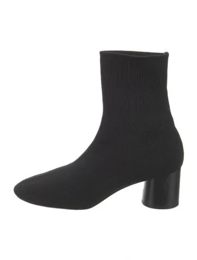 Pre-owned Vince Sock Boots In Black