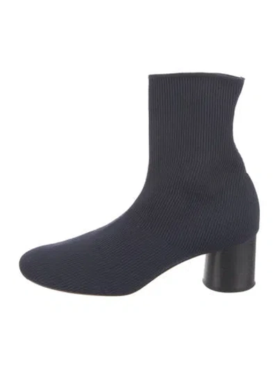 Pre-owned Vince Sock Boots In Blue