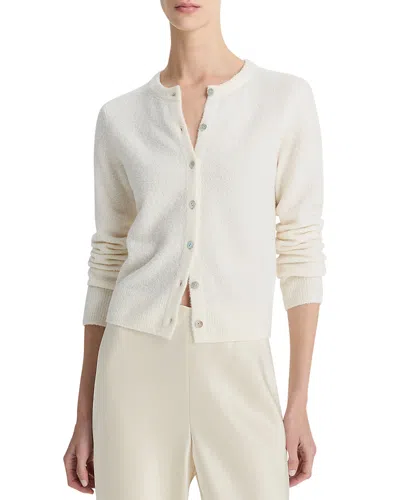 VINCE SOFT BOUCLE CARDIGAN SWEATER