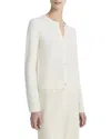 Vince Soft Boucle Cardigan In White
