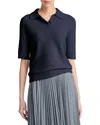 Vince Soft Boucle Silk & Cashmere-blend Polo Shirt