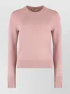 Vince Soft Cashmere Crew-neck Sweater With Ribbed Cuffs
