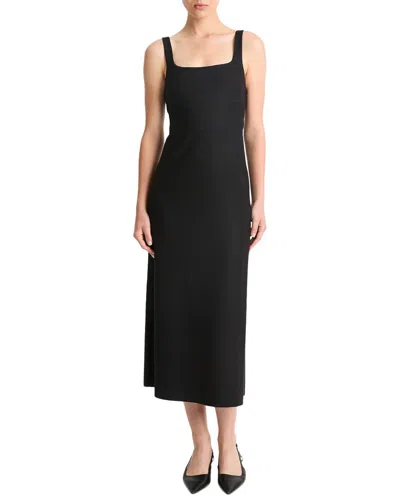 VINCE SOFT SQUARE NECK COLUMN WOOL & CASHMERE-BLEND DRESS