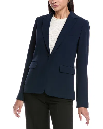 Vince Soft Suiting Blazer In Blue
