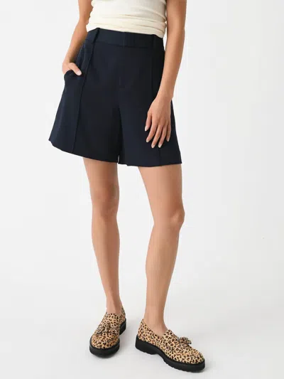 Vince Soft Suiting Short In Coastal Blue In Black