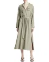 Vince Long Sleeve Utility Shirtdress