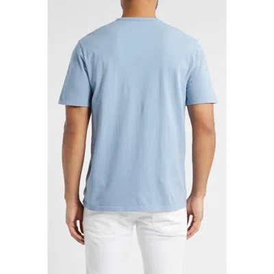 Vince Solid T-shirt In Washed Cabo Blue