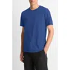 Vince Solid T-shirt In Washed Faded Cobalt