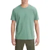 Vince Garment Dyed Crewneck Tee In Washed Mineral Green