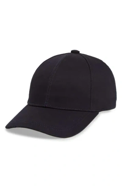 Vince Solid Twill Adjustable Baseball Cap In Costal Blue