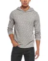 Vince Space Dye Hoodie In Gray