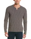 Vince Split Neck T-shirt In Multi