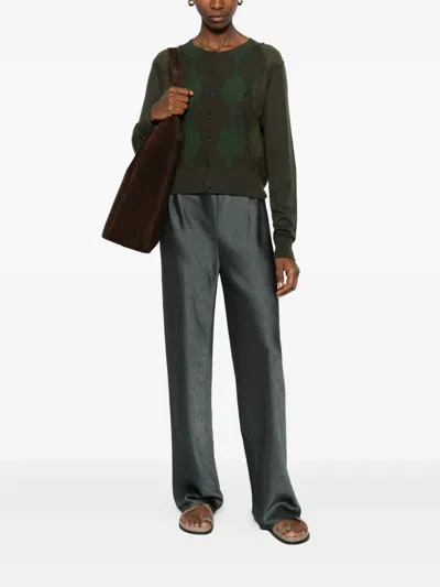 Vince Split Trousers In Gray