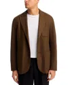 Vince Splitable Wool Blend Blazer In Brown