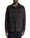 Vince Splittable Wool Blend Shirt Jacket In Brown
