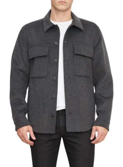 Vince Splittable Shirt Jacket In Black