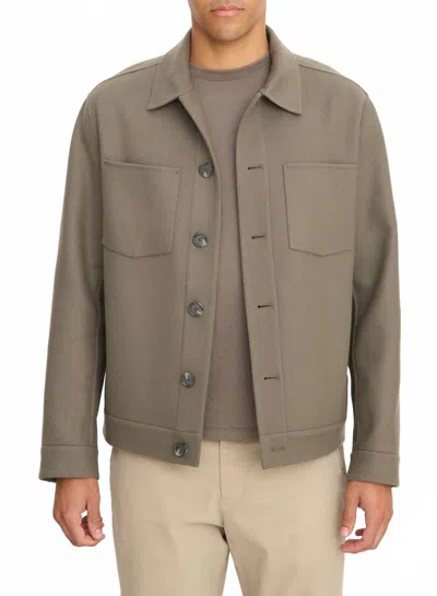 Vince Splittable Shop Jacket In Smoke In Gray