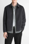 Vince Splittable Wool Blend Jacket In Black