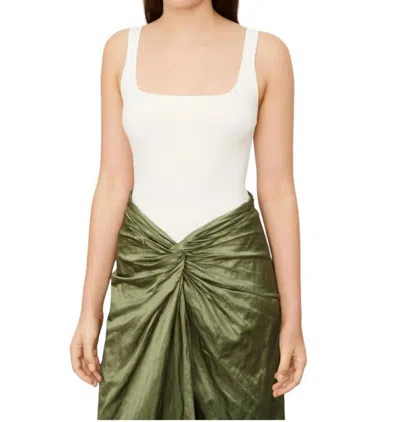 Vince Square Front Cami Top In Off White