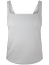 VINCE SQUARE-NECK COTTON TANK TOP