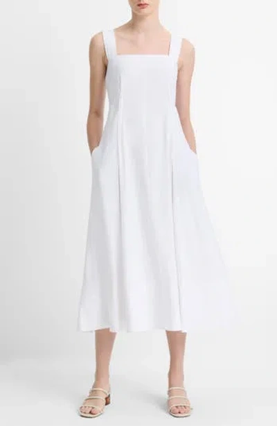 VINCE VINCE SQUARE NECK SLEEVELESS MAXI DRESS